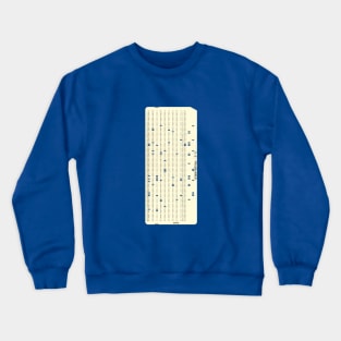 Computer Punch Card (vertical) Crewneck Sweatshirt